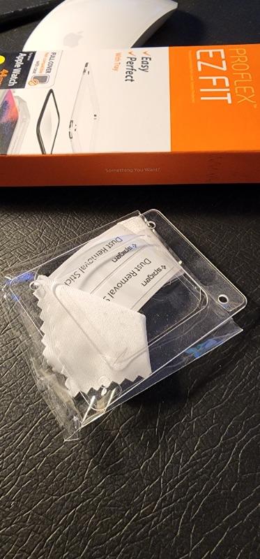 Apple Watch Screen Protector ProFlex by Spigen for 44mm Models 6/SE/5/4 with Auto Alignment Kit - Clear - 2 PACK - AFL01220 - Customer Photo From Fawad Rizvi
