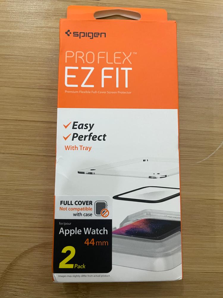 Apple Watch Screen Protector ProFlex by Spigen for 44mm Models 6/SE/5/4 with Auto Alignment Kit - Clear - 2 PACK - AFL01220 - Customer Photo From Ibrahim Obaidullah