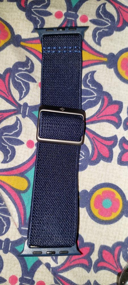 Apple Watch Band for 45mm / 44mm / 42mm Lite Fit by Spigen for Models 7/6/SE/5/4/3/2/1 - Navy Blue - AMP02287 - Customer Photo From Arif Hasan 
