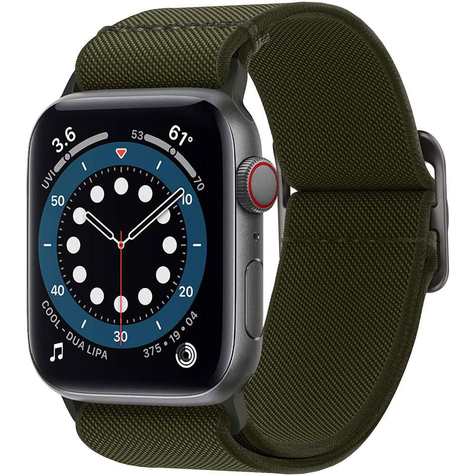 Apple Watch Band for 44mm / 42mm Lite Fit by Spigen for Models 6/SE/5/4/3/2/1 � Khaki Green � AMP02288 - Customer Photo From Amazon Reviews
