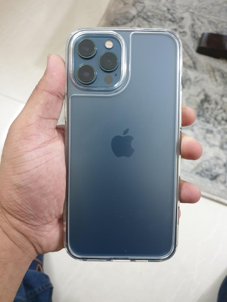Apple iPhone 12 Pro Max Quartz Hybrid Tempered Glass Case by Spigen - ACS02600 - Matte Clear - Customer Photo From Aamir Sultan