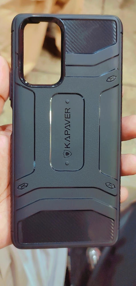 Redmi Note 10 Pro Rugged Case by KAPAVER - Black - Customer Photo From Umar Saeed