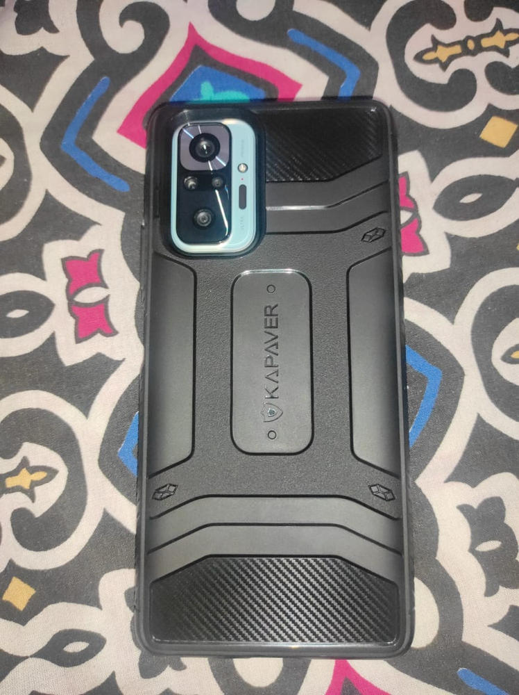 Redmi Note 10 Pro Rugged Case by KAPAVER - Black - Customer Photo From Fahd Saleh