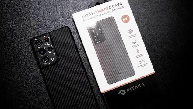 Galaxy S21 Ultra Aramid MagEZ Case by PITAKA - Black / Grey Twill - Customer Photo From Farhan Ali Rizvi