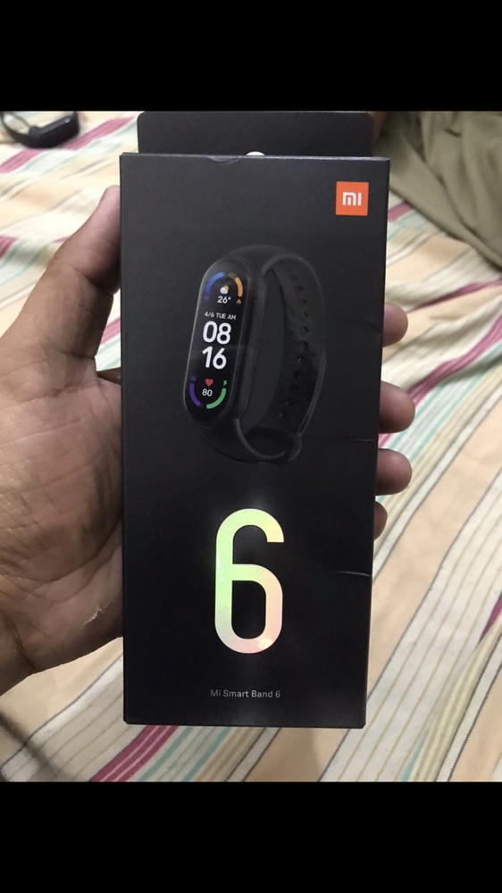 Mi Band 6 Fitness Band with Blood Oxygen Meter, 30 Sports Mode & 50m Water Resistance - Global Version - Customer Photo From Ahmad Khokhar