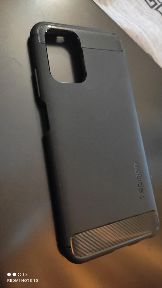 Redmi Note 10 Rugged Armor Case by Spigen Matte Black ACS02063 - Customer Photo From Muhammad Umer