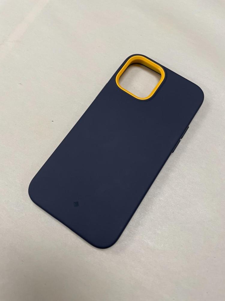 iPhone 12 / 12 Pro NanoPop Dual tone Liquid Silicone Case by Caseology � Blueberry Navy � ACS01723 - Customer Photo From Amazon Reviews