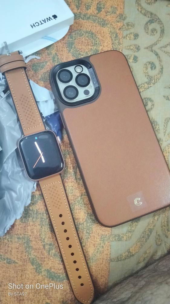 Apple Watch Band for 44mm / 42mm Retro Fit by Spigen for Models 6/SE/5/4/3/2/1 - Brown - 062MP25078 - Customer Photo From Taha Ali