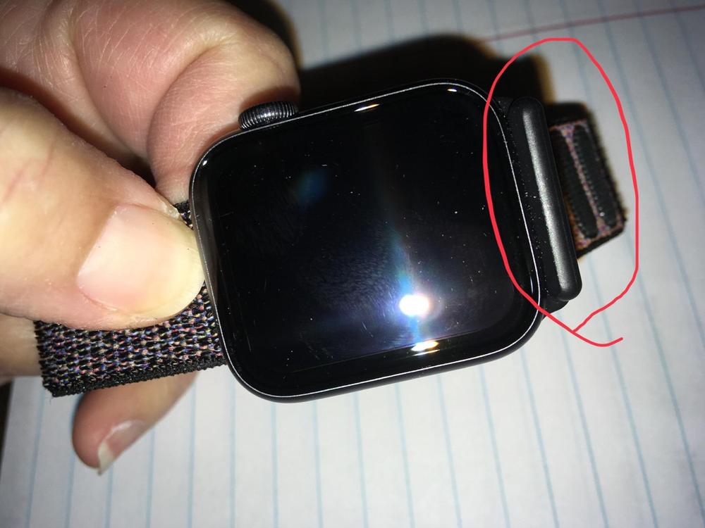 Apple Watch Stand Spigen S350 for 44mm/40mm Series 6/SE/5/4 and 42mm/38mm Series 3/2/1 Compatible with Nightstand Mode � Black - Customer Photo From Amazon Reviews