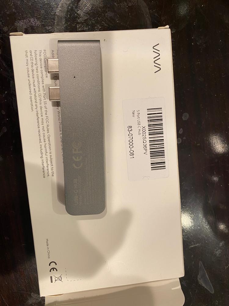 VAVA USB C Hub for MacBook Pro / Air, Dual-Monitor Adapter, 5K 60Hz Display, Ultra-Slim, HDMI Video Output, Versatile Thunderbolt 3 Compatible USB-C Port for 100W PD Charging, 40Gbps Data Transfer – VA-UC019 - Customer Photo From Amazon Reviews