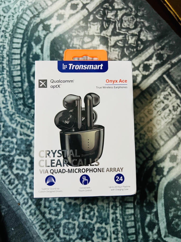 Tronsmart Onyx Ace True Wireless Earbuds with aptX Technology & Quad Mic Setup for Crystal Clear Calls - Black - Customer Photo From Zaeem Ahmed Chaudry