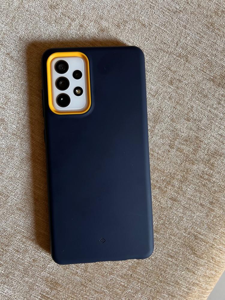 Galaxy A72 NanoPop Dual tone Liquid Silicone Case by Caseology - Blueberry Navy - ACS02777 - Customer Photo From Kashif Kalim