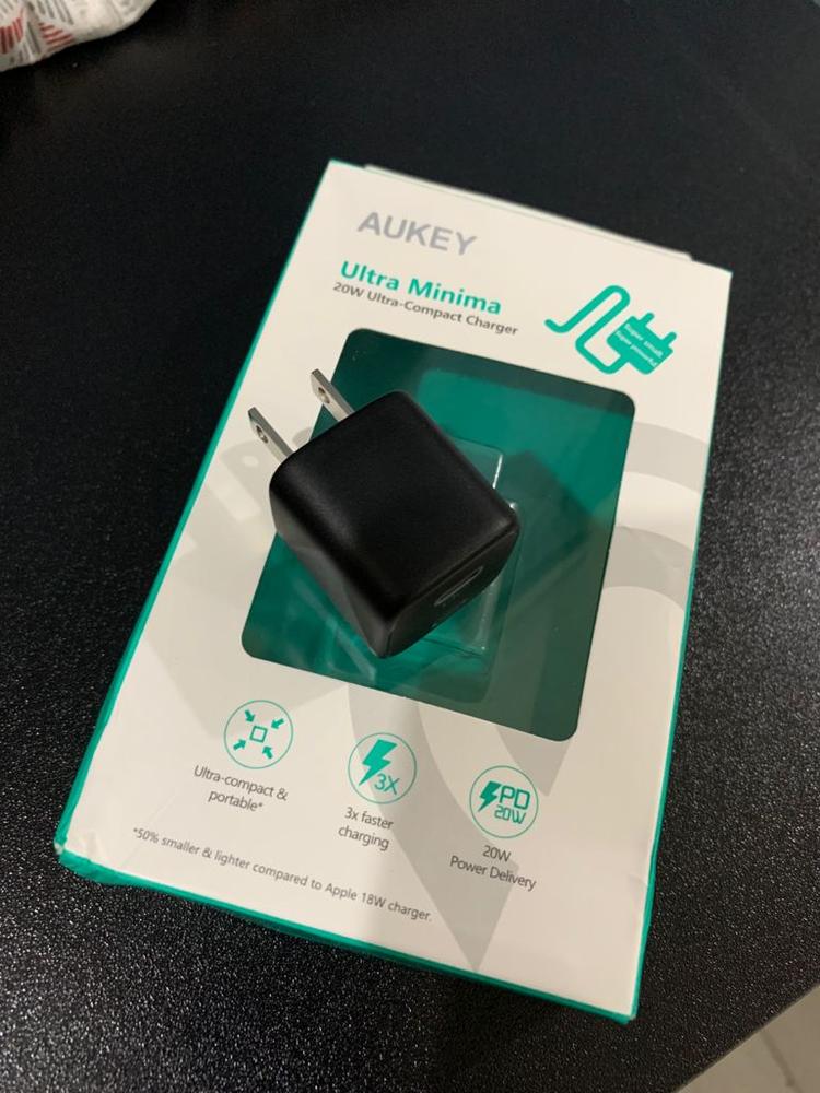 Aukey Minima 20W Ultra Compact Charger for iPhone 12, 12 Pro, 12 Pro Max & other PD Enabled Devices - Black - PA-B1 - Customer Photo From Hassan