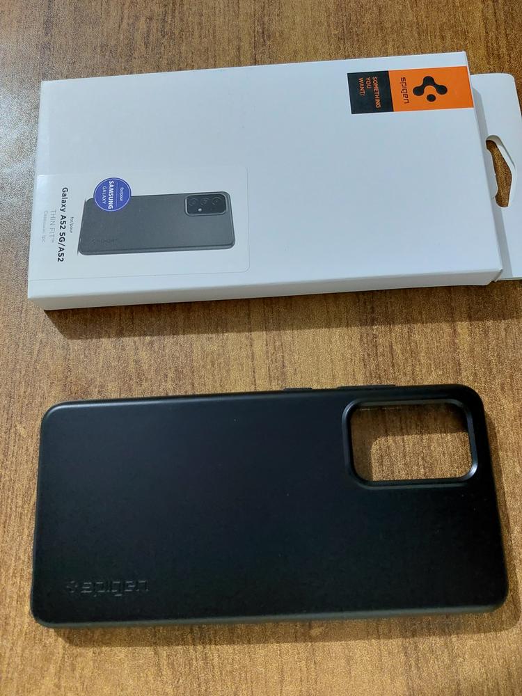 Galaxy A52 Thin Fit Slim Case by Spigen Matte Black ACS02314 - Customer Photo From Farzaan