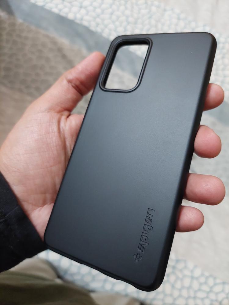 Galaxy A52 Thin Fit Slim Case by Spigen Matte Black ACS02314 - Customer Photo From Talha Ahmad Butt