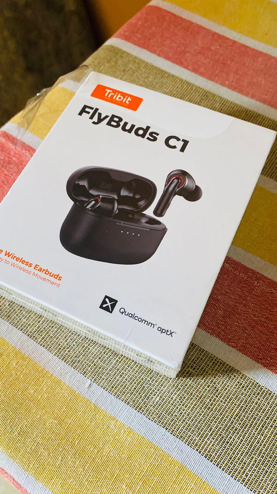 Tribit Flybuds C1 Qualcomm QCC3040 Bluetooth 5.2, 4 Mics CVC 8.0 Call Noise Reduction 50H Playtime Clear Calls Volume Control True Wireless Bluetooth Earbuds Earphones - Customer Photo From Rizwan Khalid