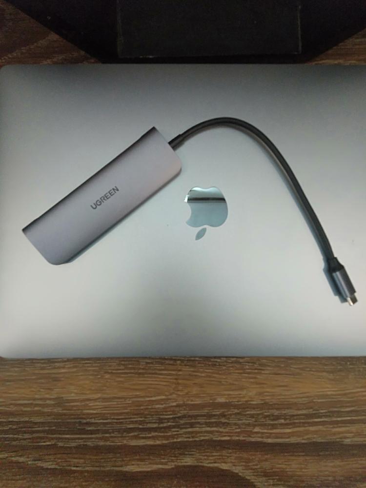 UGREEN USB C Hub 6 in 1 Dongle to HDMI 4K 2 USB 3.0 Ports SD TF Card Reader 100W PD Charging - 70411 - CM195 - Silver - Customer Photo From Tehseen Ahmed