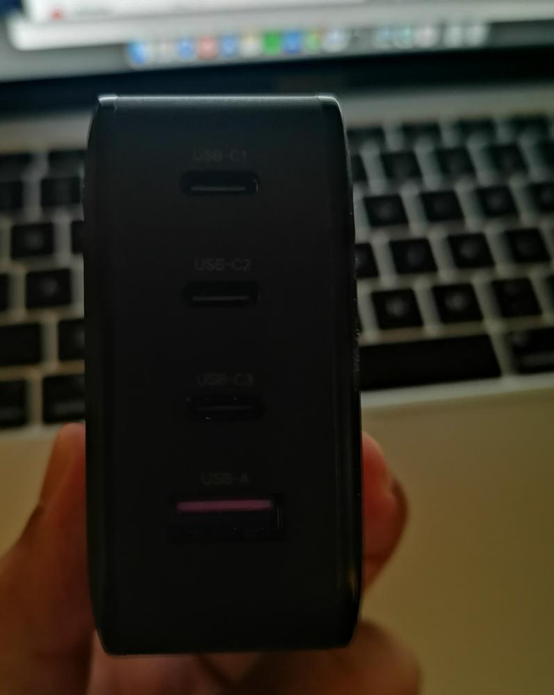 UGREEN USB C Charger 65W 4-Port PD Charger GaN Tech Fast Charging - 70773  - Black - Customer Photo From Imran