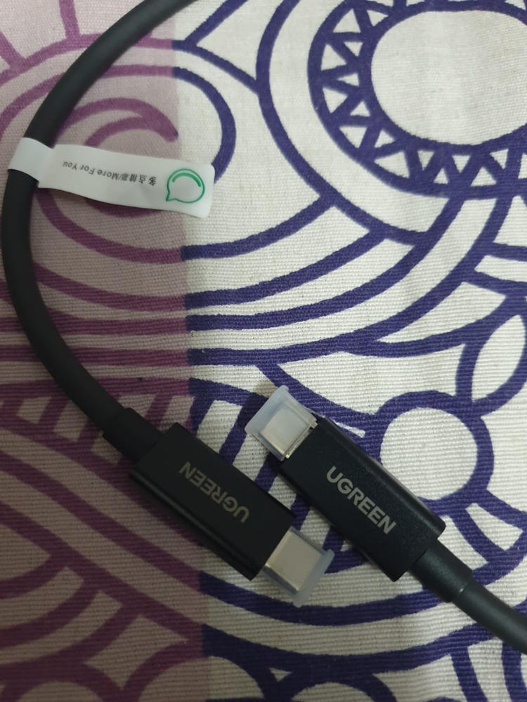 UGREEN Thunderbolt 3 Cable 40Gbps USB-C to USB-C Cable 100W Fast Charging 5K Video USB 3.1 Gen 2.1 - Black - 1.5 Feet - 80324 - Customer Photo From Muhammad Haris