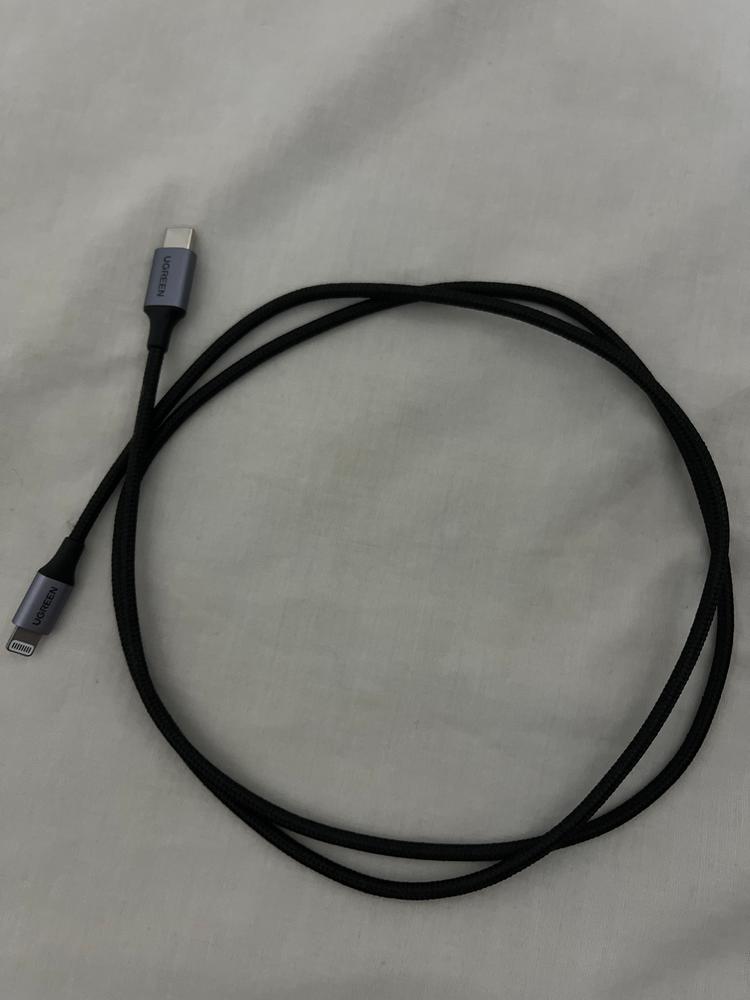 UGREEN USB C to Lightning Braided Cable MFi Certified iPhone Charging Cable Type C to Lightning Cable - 3 Feet - Black -  60759 - Customer Photo From Abdullah Naveed