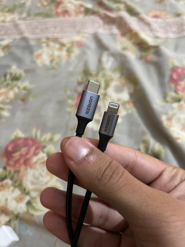 UGREEN USB C to Lightning Braided Cable MFi Certified iPhone Charging Cable Type C to Lightning Cable - 3 Feet - Black -  60759 - Customer Photo From Muhammad Raza