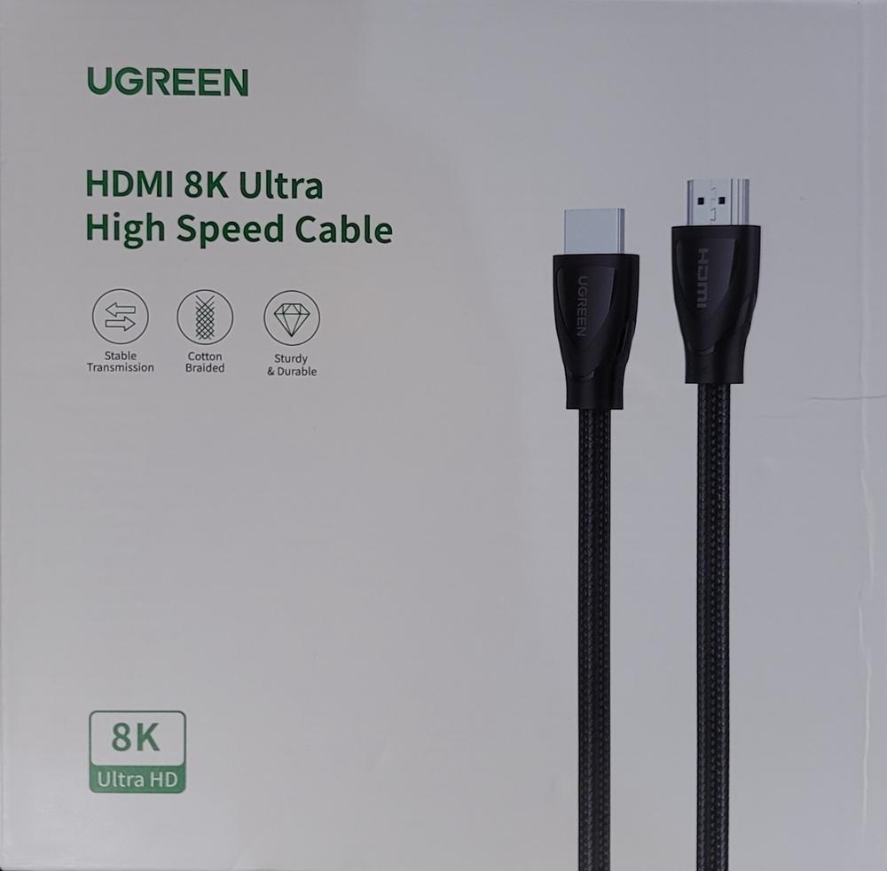 UGREEN HDMI Cable 8K 60Hz HDMI 2.1 Cable 48Gbps Ultra High Speed 4K 120Hz Braided HDMI Cable Dynamic HDR Dolby Vision HDR10 4:4:4 eARC Compatible with PS5 PS4 Xbox UHD TV - 80404 - 10 Feet - Black - Customer Photo From Muhammad Shahzad
