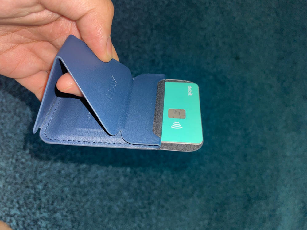 MOFT Snap on Phone Stand & Wallet - MagSafe Compatible - MS007M - Blue - Customer Photo From Nofil Iqbal