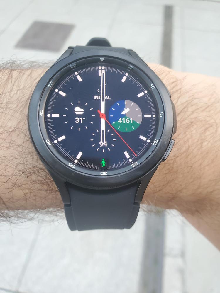 SAMSUNG Galaxy Watch 4 Classic 46mm Smartwatch with Health Fitness Running Sleep Cycles Bluetooth GPS Version - Black - R890 - Customer Photo From Ahmad Aslam
