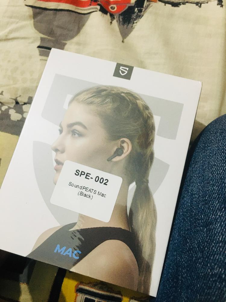 SoundPEATS Mac True Wireless Earbuds, IPX7 Waterproof Bluetooth Headphones, Sports Earphones with Superior Sound, 60 Hrs Playtime, Touch Control, USB-C Charge, Single/Twin Mode, Mini Size (0.12oz) - Black - AMT - Customer Photo From Rai Shahnawaz