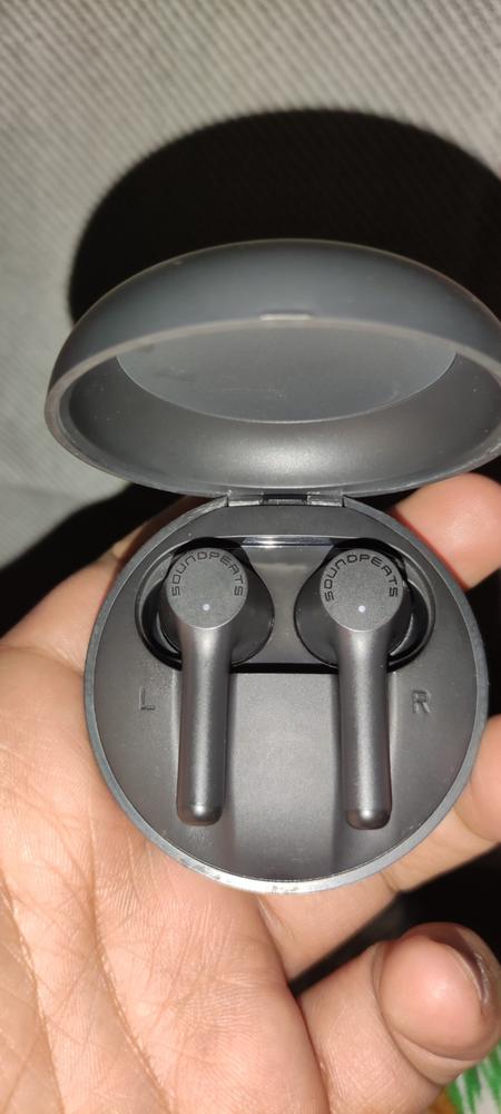SoundPEATS Mac True Wireless Earbuds, IPX7 Waterproof Bluetooth Headphones, Sports Earphones with Superior Sound, 60 Hrs Playtime, Touch Control, USB-C Charge, Single/Twin Mode, Mini Size (0.12oz) - Black - Customer Photo From Ghulam Mustafa Mughal