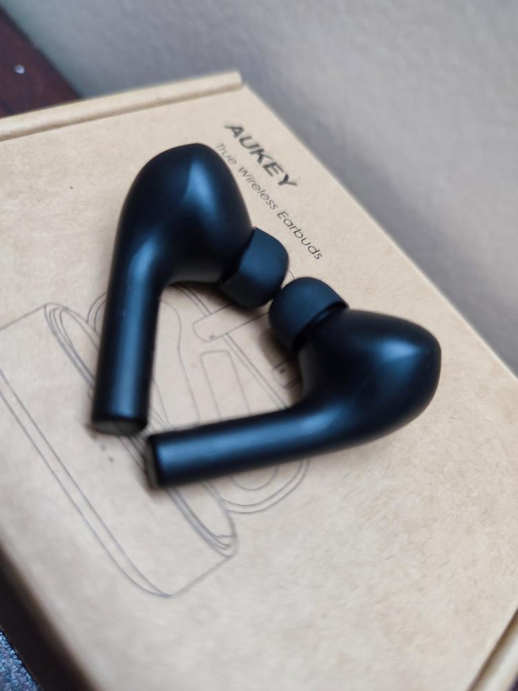 SoundPEATS Mac True Wireless Earbuds, IPX7 Waterproof Bluetooth Headphones, Sports Earphones with Superior Sound, 60 Hrs Playtime, Touch Control, USB-C Charge, Single/Twin Mode, Mini Size (0.12oz) - Black - Customer Photo From Yousuf Bhatti