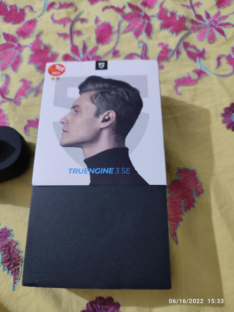 SoundPEATS Truengine 3 SE Wireless Earbuds with Dual Dynamic Drivers, 30 Hours Playtime, Touch Control, Bluetooth Headphones with Dual Mic, Stereo Sound in-Ear Earphones, Compact Charging Case - Black - Customer Photo From Saad