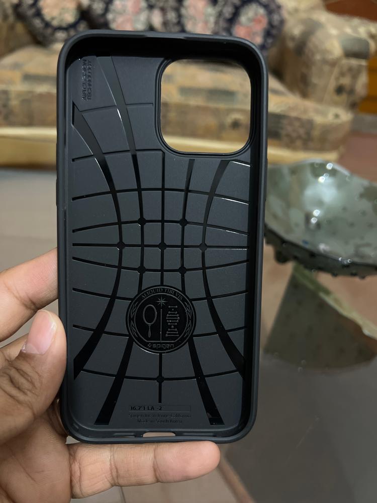 Apple iPhone 13 Pro Max Liquid Air Case by Spigen - ACS03201 - Matte Black - Customer Photo From Farrukh ahmad