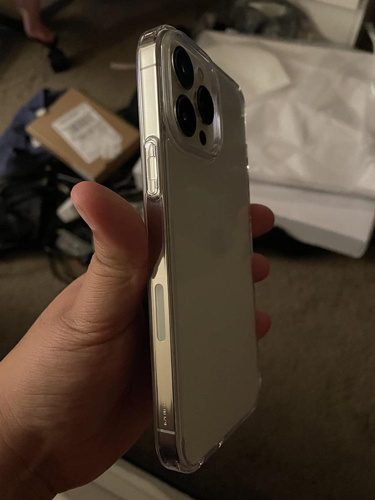 Apple iPhone 13 Pro Max Ultra Hybrid TPU + PC Case by Spigen � ACS03204 � Crystal Clear - Customer Photo From Amazon Reviews
