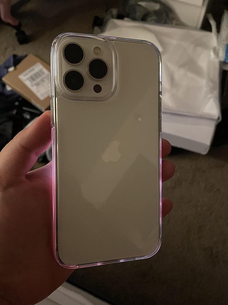 Apple iPhone 13 Pro Max Ultra Hybrid TPU + PC Case by Spigen � ACS03204 � Crystal Clear - Customer Photo From Amazon Reviews