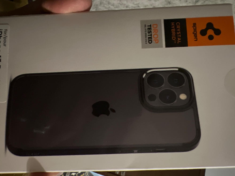 Apple iPhone 13 Pro Max Ultra Hybrid Matte TPU + PC Case by Spigen - ACS03619 - Frost Black - Customer Photo From Naveed Khan