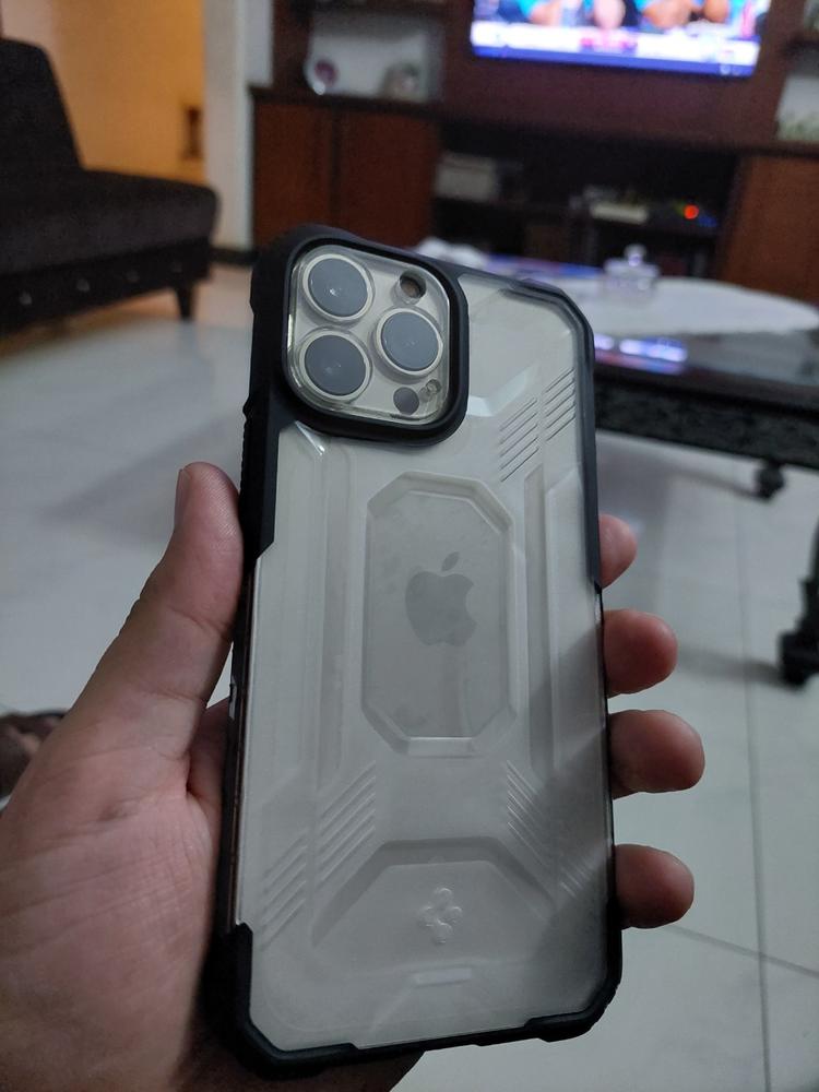 Apple iPhone 13 Pro Max Nitro Force Rugged Case by Spigen - ACS03227 - Matte Black - Customer Photo From Zain Shah
