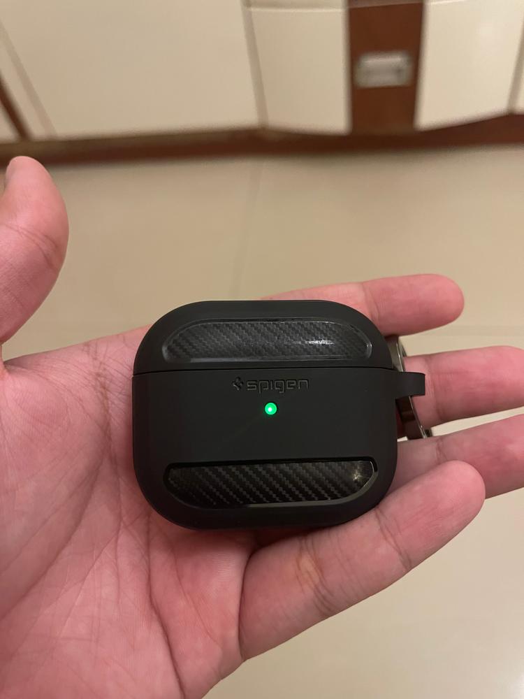 Apple Airpods 3 Case Spigen Rugged Armor - Matte Black - ASD01978 - Customer Photo From Hassam Shaikh