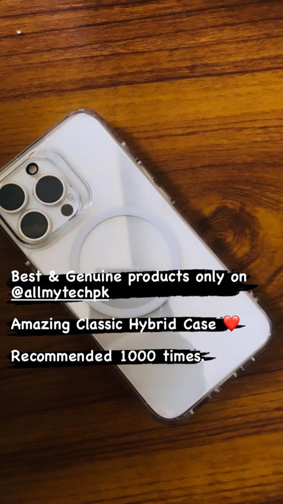 Apple iPhone 13 Pro Classic Hybrid Case with Halolock Magsafe Compatible by ESR - Clear - Customer Photo From Ata Ur Rehman