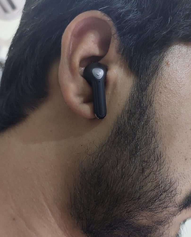 SoundPEATS True Air 3 Wireless Earbuds Mini Bluetooth V5.2 Earphones with Qualcomm QCC3040 and aptX-Adaptive, 4-Mic and CVC 8.0 Noise Cancellation, TrueWireless Mirroring Tech, in-Ear Detection, Game Mode - AMT - Customer Photo From Sabeeh Ahmad