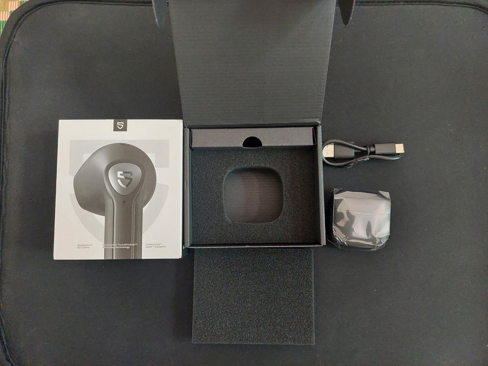 SoundPEATS True Air 3 Wireless Earbuds Mini Bluetooth V5.2 Earphones with Qualcomm QCC3040 and aptX-Adaptive, 4-Mic and CVC 8.0 Noise Cancellation, TrueWireless Mirroring Tech, in-Ear Detection, Game Mode - AMT - Customer Photo From Yasir Nadeem