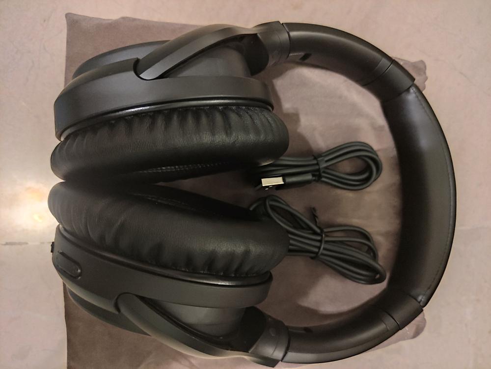 SoundPEATS A6 Hybrid Active Noise Cancelling Wireless Headphones New Over Ear Headphones, 40 Hours Playtime(ANC Off), USB-C, Foldable Design with Ergonomic Headband, Memory Foam Earcups - Customer Photo From M.Hassaan Kashif