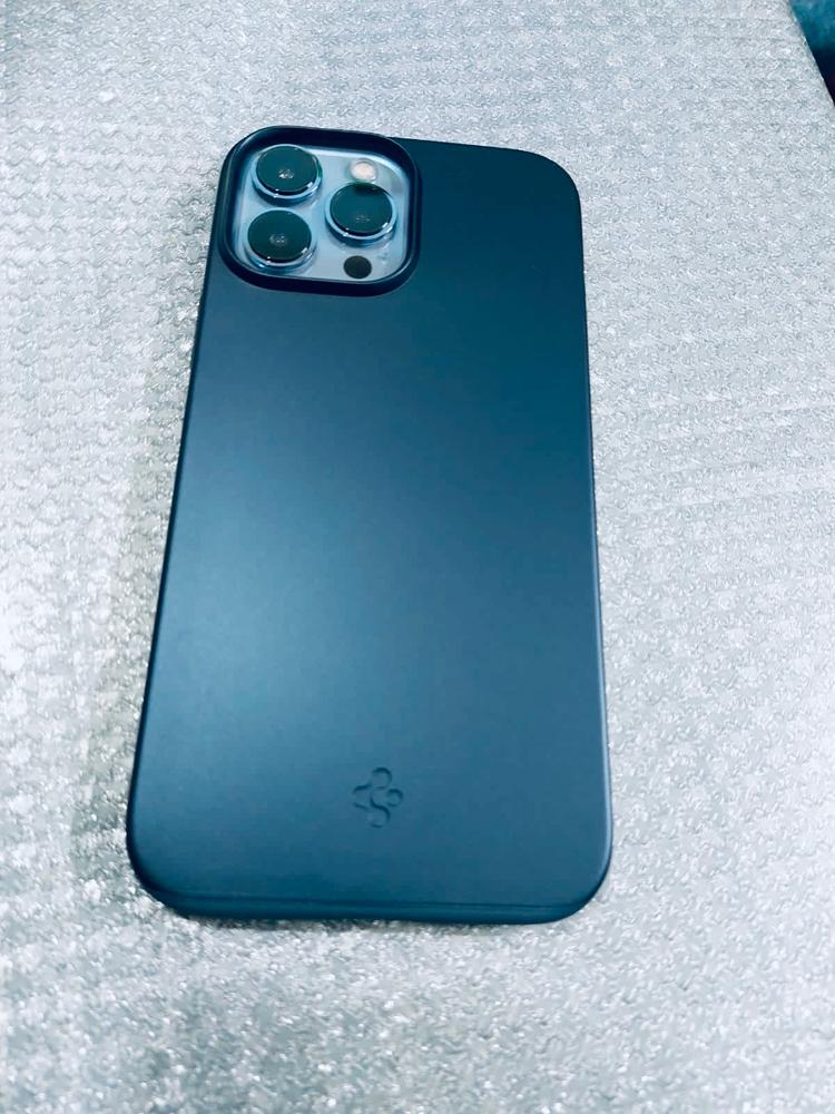 Apple iPhone 13 Pro Max Thin Fit Slim Case by Spigen - ACS03192 - Metal Slate - Customer Photo From Dr. Muhammad Adil Mahmood