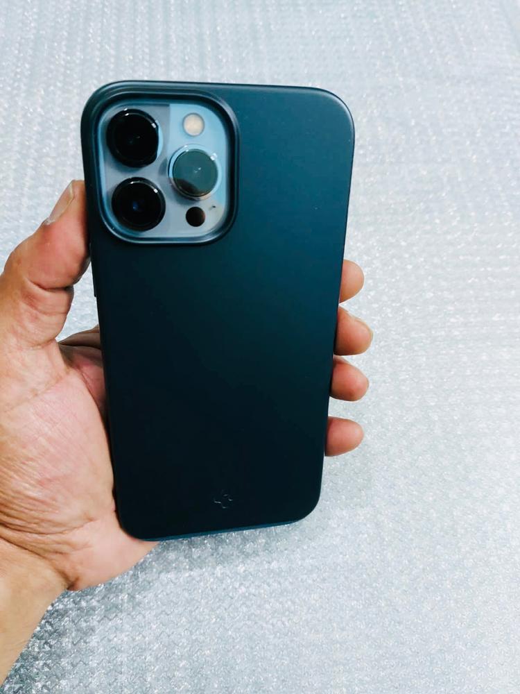 Apple iPhone 13 Pro Max Thin Fit Slim Case by Spigen - ACS03192 - Metal Slate - Customer Photo From Dr. Muhammad Adil Mahmood