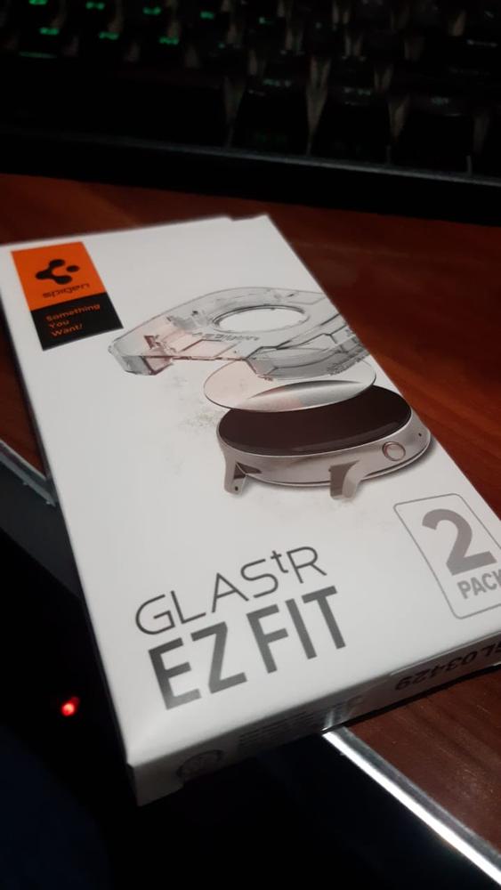 Galaxy Watch 4 44 mm Glass Protector EZ Fit by Spigen - AGL03429 - Clear - 2 PACK - Customer Photo From Cheeni