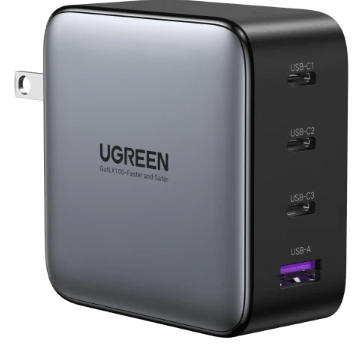 UGREEN USB C Charger 100W 4-Port PD Charger GaN Tech Fast Charging with PPS, PD 3.0, QC 4.0  - 40737 - Black - Customer Photo From Muhammad Usama 