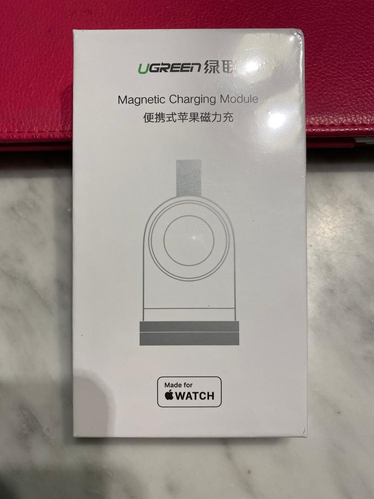 UGREEN Apple Watch Charger MFi Certified Wireless Portable Magnetic iWatch USB Charger Travel Cordless Charger Compatible for Apple Watch Series 7 6 5 4 3 2 1 SE - 50944 - White - Customer Photo From Amazon Import