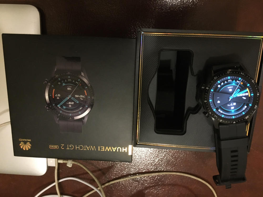 Huawei Watch GT2 2019 Bluetooth Smart Watch, Sport GPS 14 Days Working Fitness Tracker, Blood Oxygen Monitor Heart Rate Tracker Waterproof for Android and iOS - Customer Photo From Alexandr Popov 