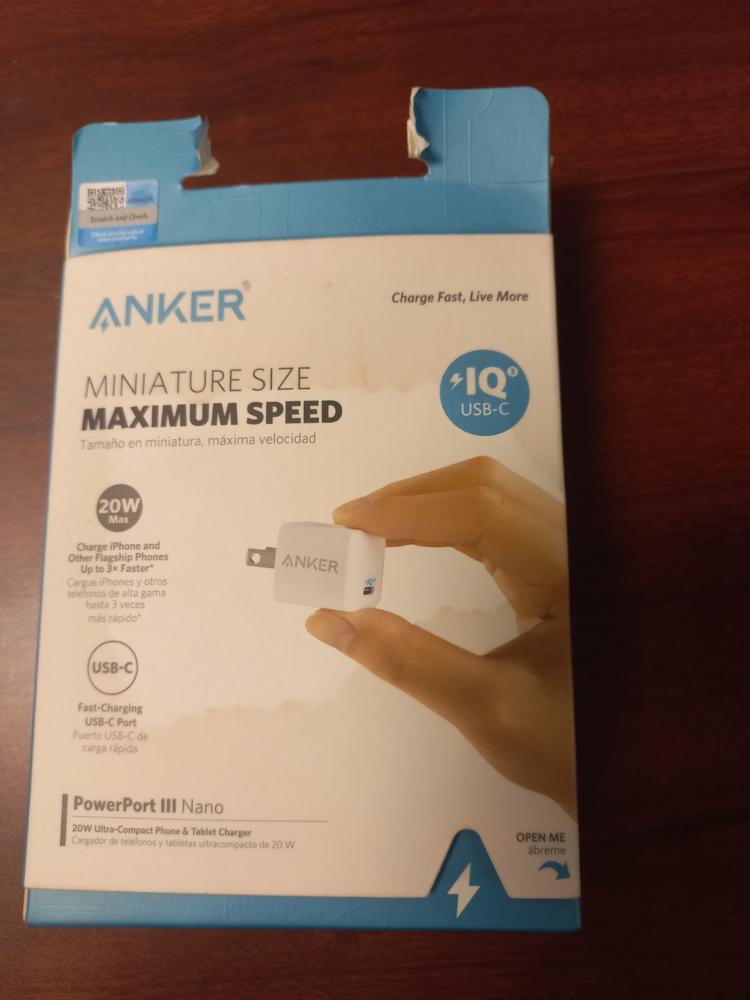 Anker Nano USB C Charger 20W, PIQ 3.0 Durable Compact Fast Charger - White - EU Plug - A2633J22 - Customer Photo From Abbad Toor