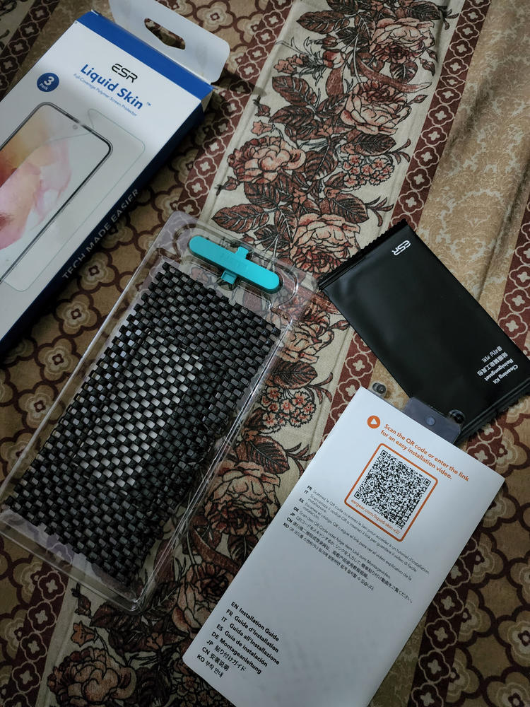Galaxy S22 Ultra Liquid Skin Screen Protector Pack of 3 – Crystal Clear - Customer Photo From Mibsam Yousuf